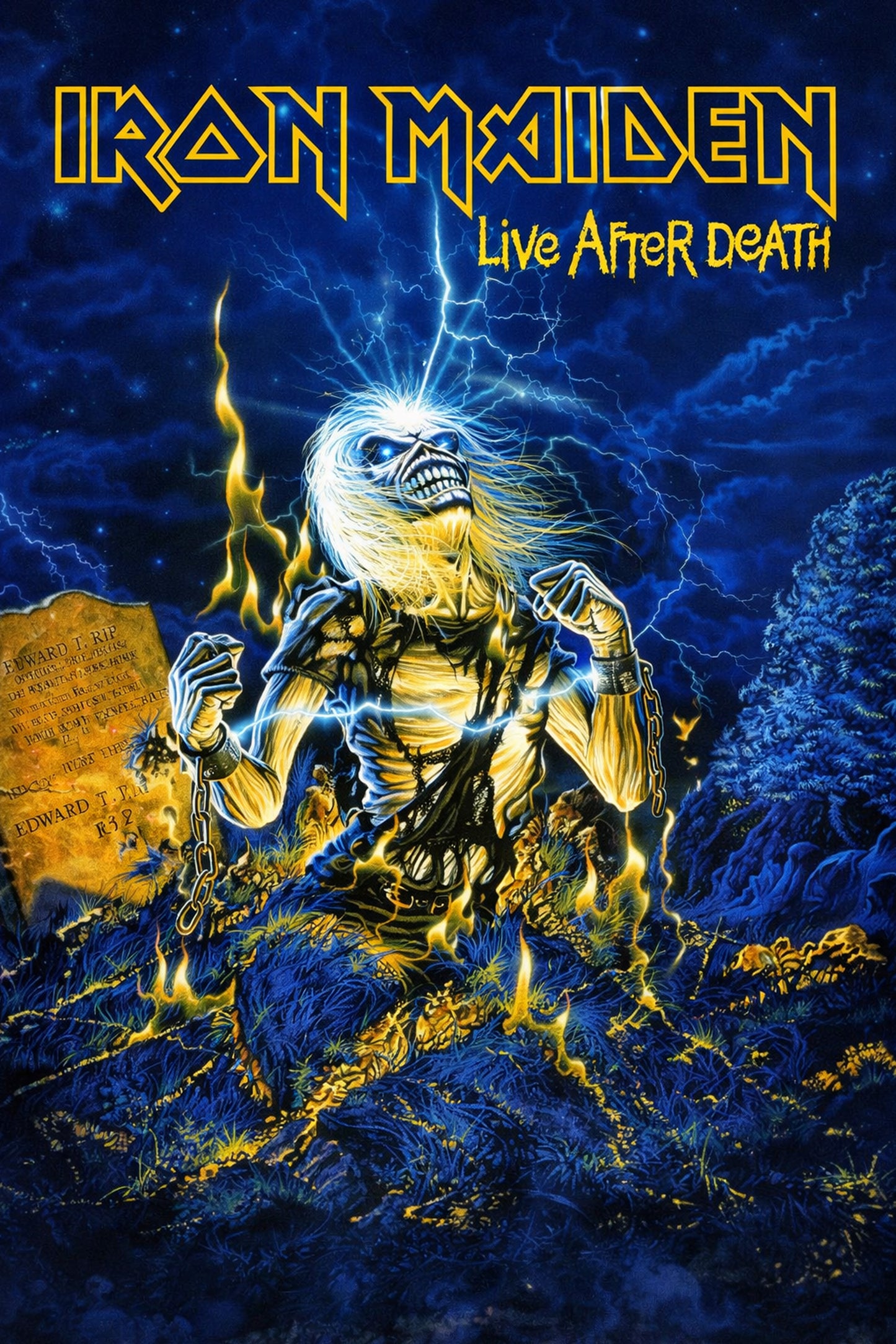 Iron Maiden - Live After Death Album Poster - Heavy Metal Art