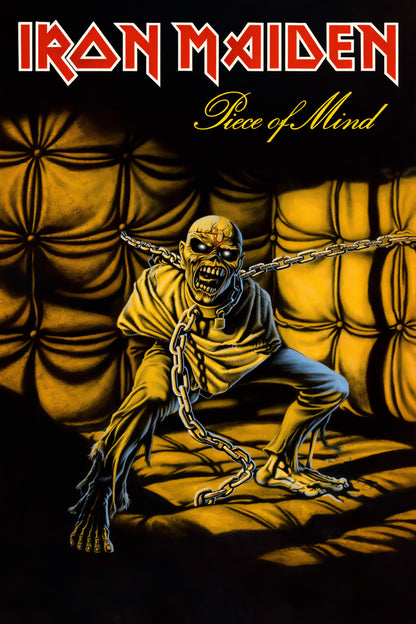 Iron Maiden - Piece of Mind Album Poster - Heavy Metal Art