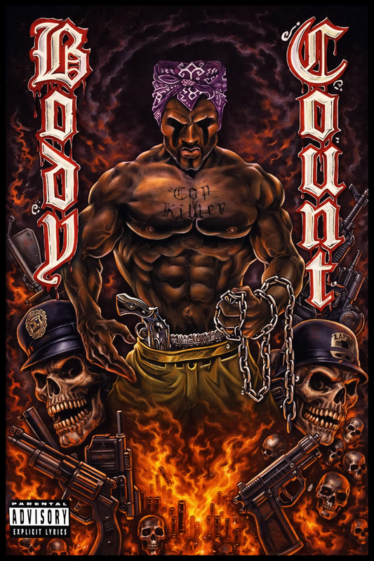 Body Count Poster - Body Count Album Wall Art - Heavy Metal Art