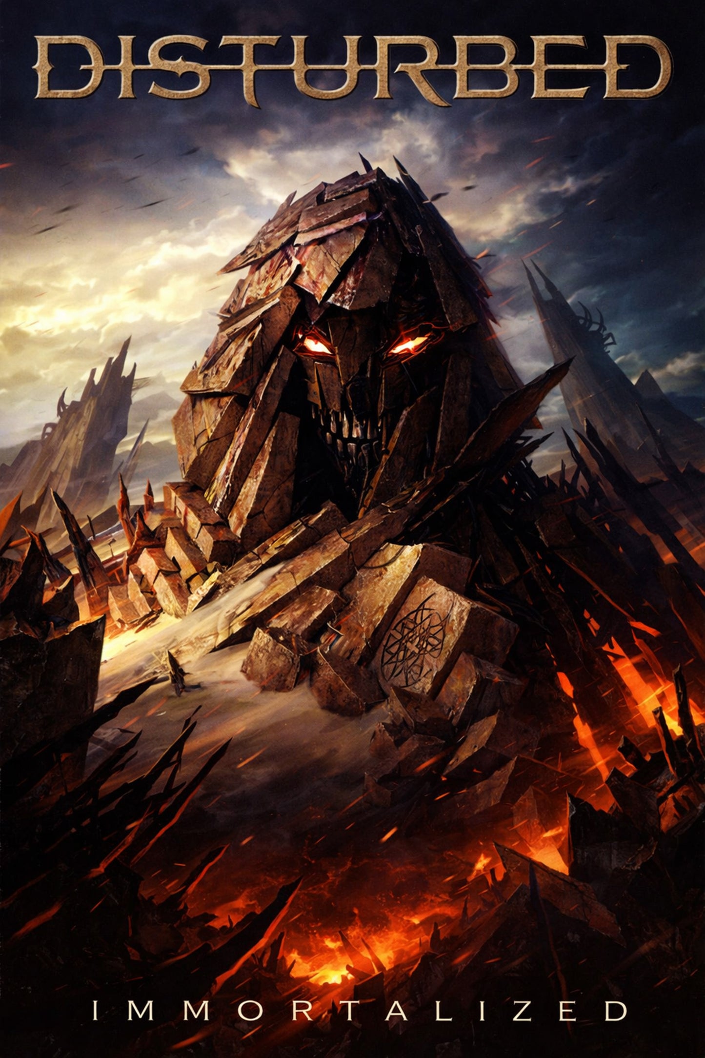 Disturbed Poster – Immortalized – Modern Heavy Metal – Reprise Records