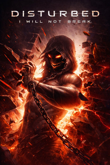 Disturbed Poster – I Will Not Break – Modern Heavy Metal – Reprise Records