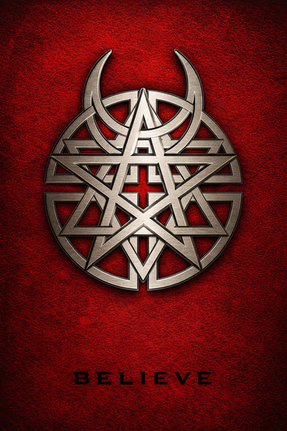 Disturbed Poster – Believe – Early 2000s Heavy Metal – Giant Records