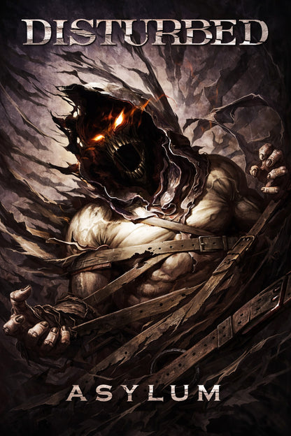 Disturbed Poster – Asylum – Modern Heavy Metal – Reprise Records