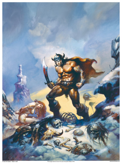 The Savage Sword of Conan #10 Cover Art by Boris Vallejo (1976)