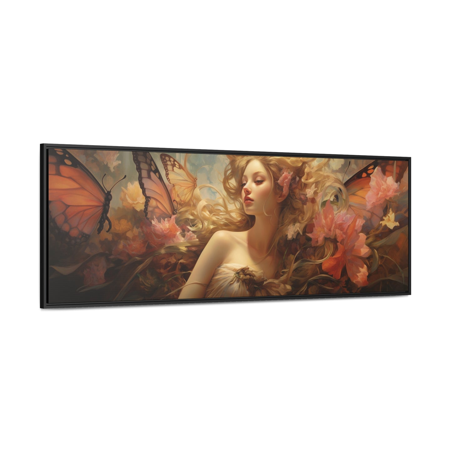 Adelaide Hiebel Inspiration – "Floral Reverie" | Romantic Wide Canvas Art