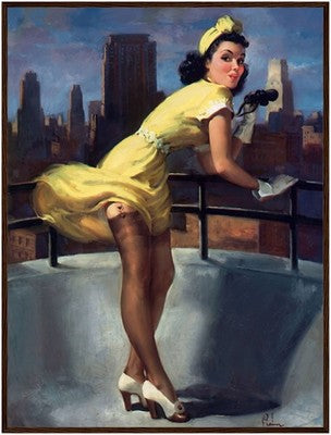 Art Frahm A Breezy View from the Top (1945) Framed Poster