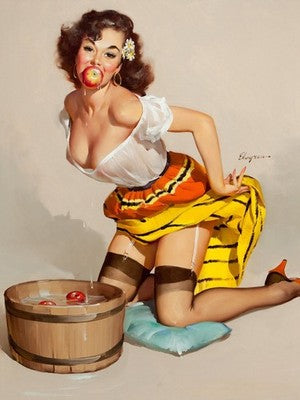Gil Elvgren The Winner (1957) Vintage Pin-Up Poster