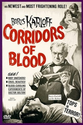 Boris Karloff Corridors of Blood Poster – Classic Horror Film