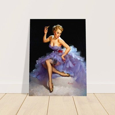 Gil Elvgren Out of the Running (1953) Poster - Vintage Pin-Up Art 2