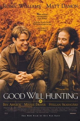 Good Will Hunting (1997) Movie Poster - Robin Williams Matt Damon