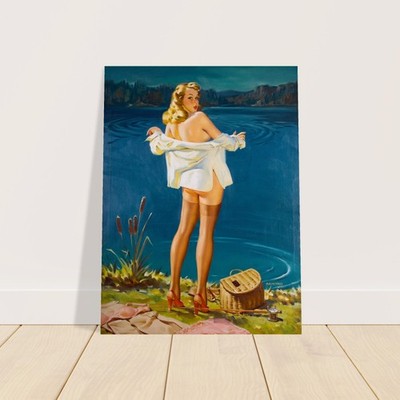 No Privacy by Arnold Armitage Poster - Vintage Pin-Up Art 2