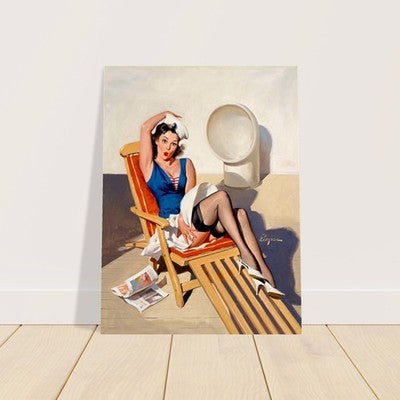Gil Elvgren Skirts Ahoy (1967) Vintage Pin-Up Poster 2