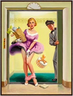 Art Frahm Going Down (1955) Framed Poster