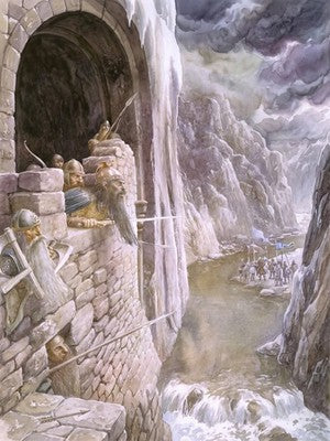 The Gathering of the Clouds by Alan Lee (1997) Fantasy Poster