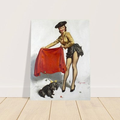 Gil Elvgren Come On! (1953) Vintage Pin-Up Poster 2