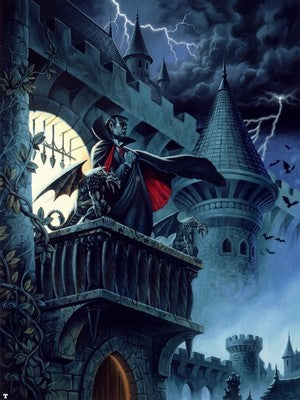THE HUNTER BY CLYDE CALDWELL POSTER FANTASY D&D SHARP-DETAIL VIBRANT