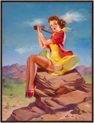 Art Frahm The Look Out (1955) - Framed Poster