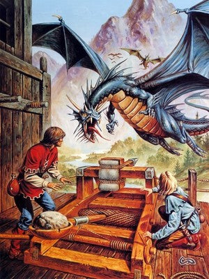 CLAW OF THE DRAGON BY CLYDE CALDWELL POSTER D&D FANTASY WALLART VIBRANT-COLOR