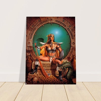 THE LEOPARD & THE SERPENT BY CLYDE CALDWELL POSTER FANTASY WALLART VIBRANT 2