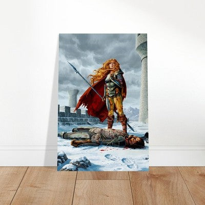 Dragonlance Death of Sturm Larry Elmore Dungeons & Dragons Poster 1986 Wall Art 2