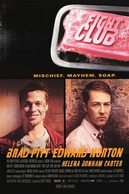 Fight Club (1999) Movie Poster | Brad Pitt Edward Norton | Cult Classic
