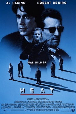 Heat (1995) Movie Poster - Al Pacino Robert De Niro Crime Thriller