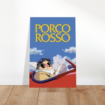 Porco Rosso 1992 Poster – Pilot Pig Adventure Animation Wall Art Decor 2