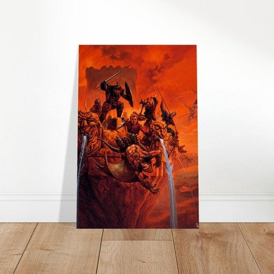 Dragonlance Dragons of Glory Jeff Easley Dungeons & Dragons Poster 1986 Wall Art 2