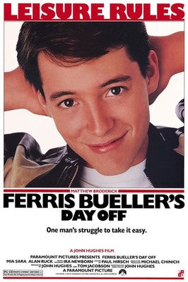 Ferris Bueller's Day Off 1986 Movie Poster - Matthew Broderick