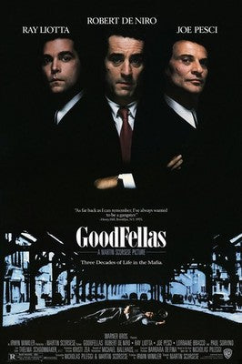 Goodfellas (1990) Movie Poster - Classic Crime Film Art