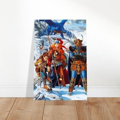 Dragonlance Dragons of Winter Night Larry Elmore D&D Poster 1985 Wall Art 2
