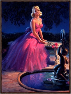 Art Frahm The Pink Dress (1950) - Framed Poster