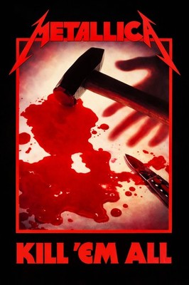 Metallica Kill 'Em All 1983 Poster – Iconic Metal Album Cover Art Wall Art Decor