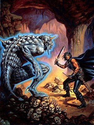 SAGA OF OLD CITY BY CLYDE CALDWELL POSTER D&D FANTASY WALLART DECORATION