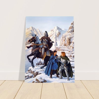 THE OATH AND THE MEASURE BY CLYDE CALDWELL POSTER FANTASY WALLART VIBRANT 2