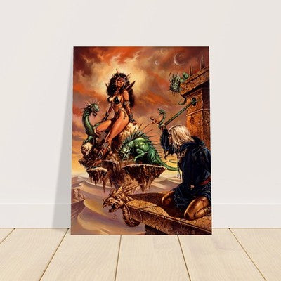 THE DARK QUEEN BY CLYDE CALDWELL POSTER DUNGEONS & DRAGONS RPG FANTASY 2