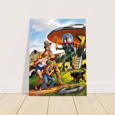 Earl Norem Mars Attacks #1 Poster 1994 – Sci-Fi UFO Invasion Wall Art Decor 3