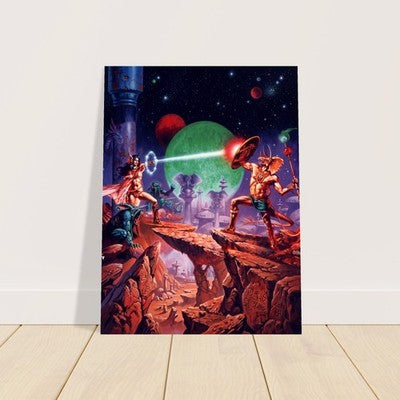 A FIGHTING MAN OF MARS BY CLYDE CALDWELL POSTER FANTASY WALLART SHARP-DETAIL 2