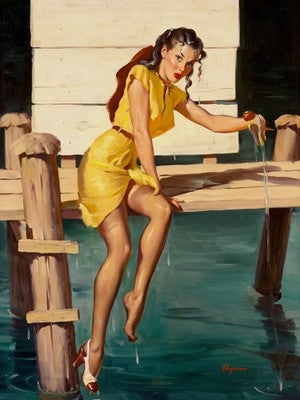 Gil Elvgren He Was Neither A Gentleman Nor A Sculler (1948) Poster