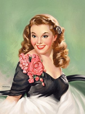Arnold Armitage Vintage Portrait Poster - Classic Beauty Art Print