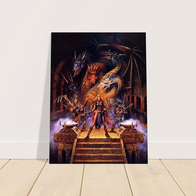 DRAGONS OF TRIUMPH BY CLYDE CALDWELL POSTER D&D FANTASY WALLART SHARP-DETAIL 2