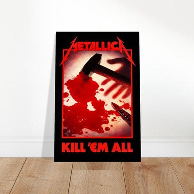 Metallica Kill 'Em All 1983 Poster – Iconic Metal Album Cover Art Wall Art Decor 2