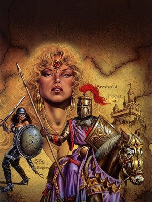 GRAND DUCHY KARAMEIKOS BY CLYDE CALDWELL POSTER D&D 1987 FANTASY VIBRANT