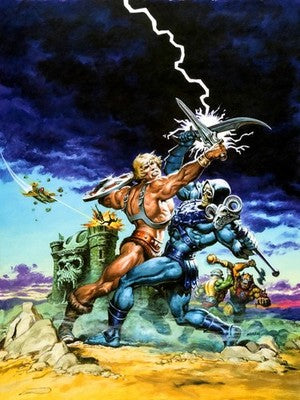 EARL NOREM HE-MAN VS SKELETOR POSTER – MASTERS OF THE UNIVERSE Wall Art Decor