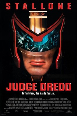 Judge Dredd 1995 Movie Poster Stallone Sci-Fi Action