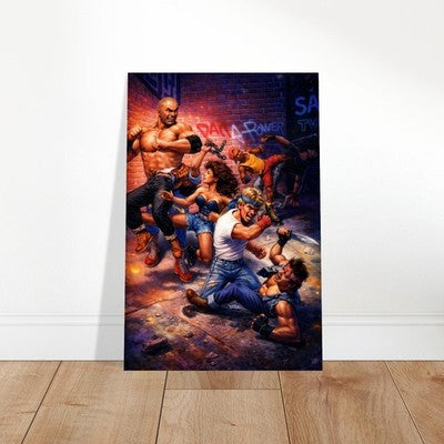 Streets of Rage 2 Video Game Poster – Classic Beat-Em-Up Action Art 2