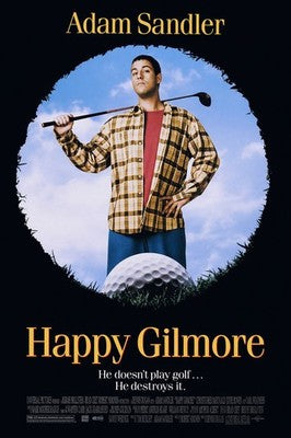 Happy Gilmore Movie Poster (1996) Adam Sandler Golf Comedy