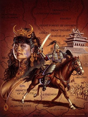 GOLDEN KHAN OF ETHENGAR BY CLYDE CALDWELL POSTER D&D FANTASY RPG VIBRANT