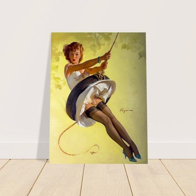 Swingin' Sweetie by Gil Elvgren (1968) Vintage Poster 2
