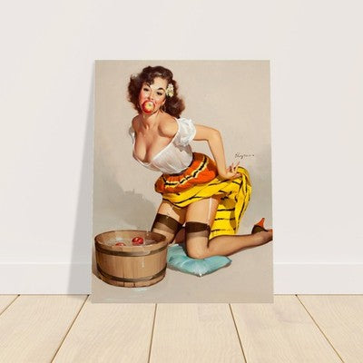 Gil Elvgren The Winner (1957) Vintage Pin-Up Poster 2